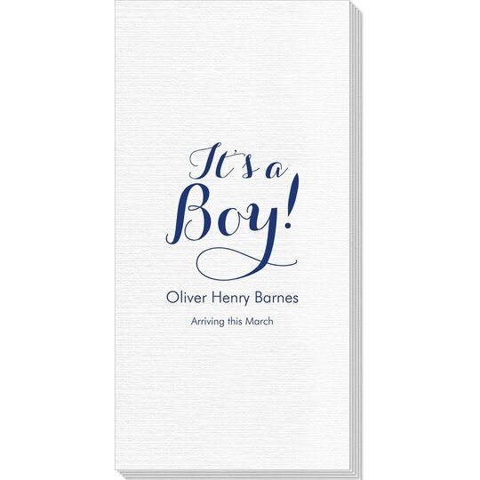 Elegant It's A Boy Deville Guest Towels