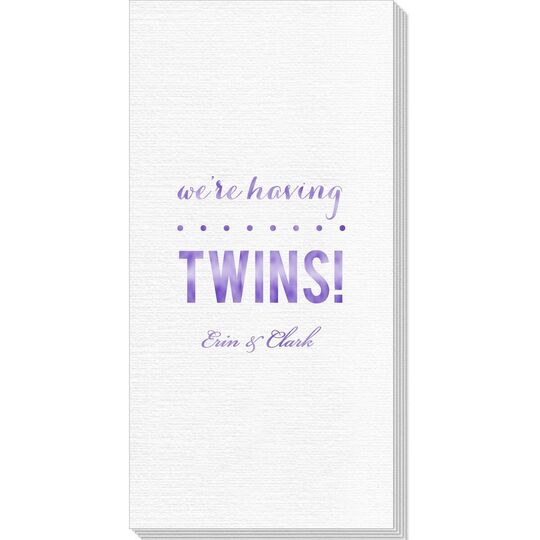 We're Having Twins Deville Guest Towels