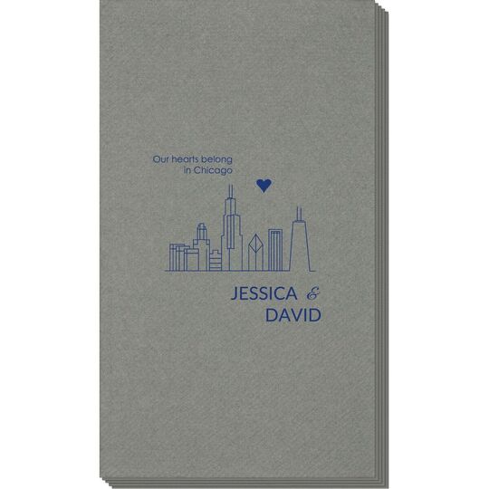 We Love Chicago Linen Like Guest Towels