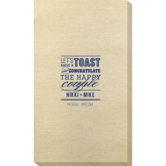 Let's Raise a Toast Bamboo Luxe Guest Towels