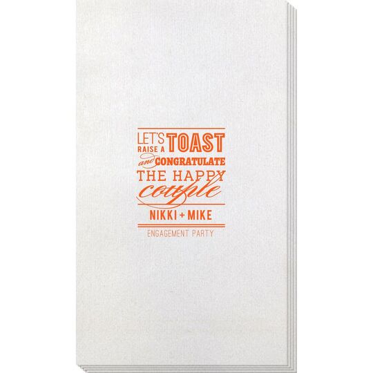 Let's Raise a Toast Bamboo Luxe Guest Towels