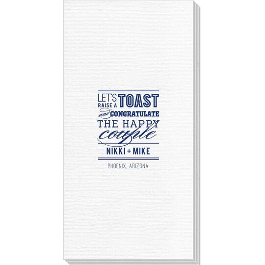 Let's Raise a Toast Deville Guest Towels