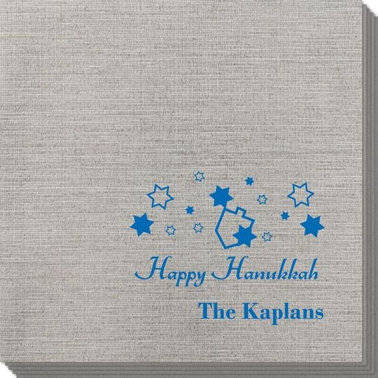 Happy Hanukkah Bamboo Luxe Napkins