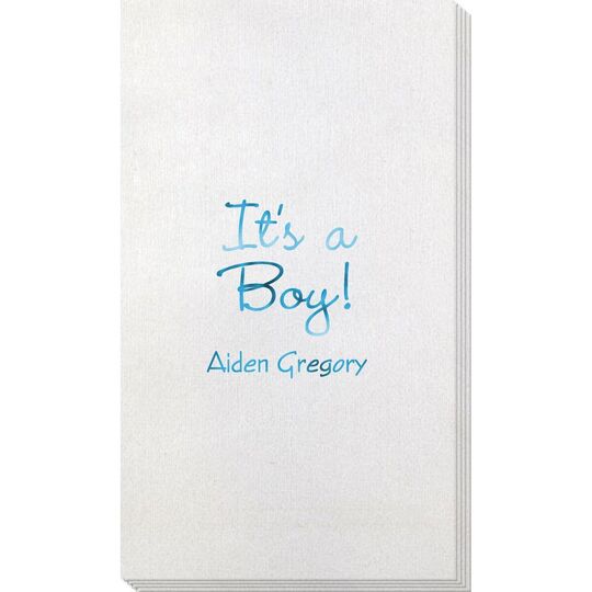 Sweet Baby Boy Bamboo Luxe Guest Towels