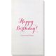 Darling Happy Birthday Bamboo Luxe Guest Towels Image 2 of 2