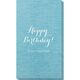 Darling Happy Birthday Bamboo Luxe Guest Towels Image 1 of 2