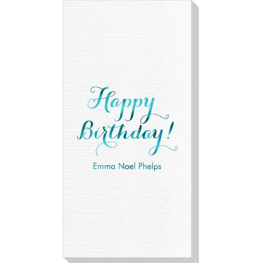 Darling Happy Birthday Deville Guest Towels