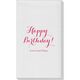 Darling Happy Birthday Linen Like Guest Towels Image 2 of 2