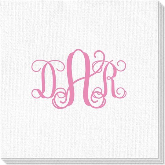 Vine Monogram Deville Napkins