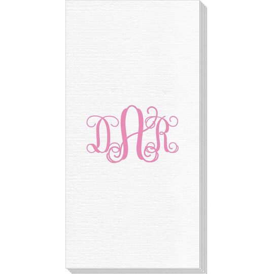Vine Monogram Deville Guest Towels