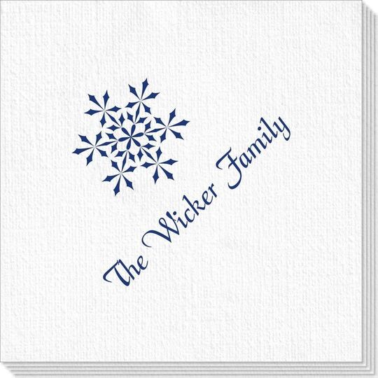 Simply Snowflake Deville Napkins