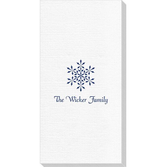 Simply Snowflake Deville Guest Towels