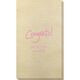 Fun Congrats Bamboo Luxe Guest Towels Image 3 of 3