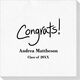 Fun Congrats Deville Napkins Image 2 of 3