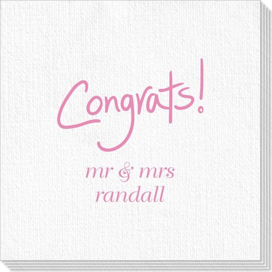 Fun Congrats Deville Napkins