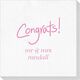 Fun Congrats Deville Napkins Image 3 of 3