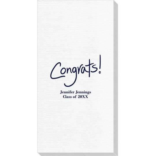 Fun Congrats Deville Guest Towels