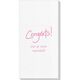 Fun Congrats Deville Guest Towels Image 2 of 3