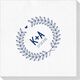 Laurel Wreath with Heart and Initials Deville Napkins Image 2 of 3