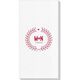 Laurel Wreath with Heart and Initials Deville Guest Towels Image 2 of 3