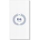 Laurel Wreath with Heart and Initials Deville Guest Towels Image 3 of 3