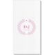 Laurel Wreath with Heart and Initials Deville Guest Towels Image 1 of 3
