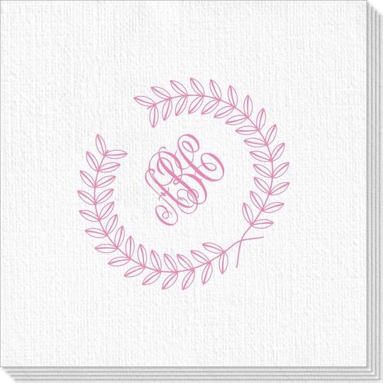 Renaissance Wreath with Monogram Deville Napkins