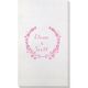 Floral Laurel Wreath Bamboo Luxe Guest Towels Image 1 of 5