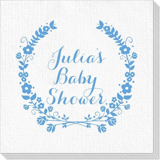 Floral Laurel Wreath Deville Napkins
