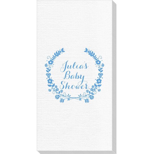 Floral Laurel Wreath Deville Guest Towels