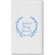 Floral Laurel Wreath Linen Like Guest Towels Image 2 of 5