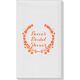 Floral Laurel Wreath Linen Like Guest Towels Image 5 of 5