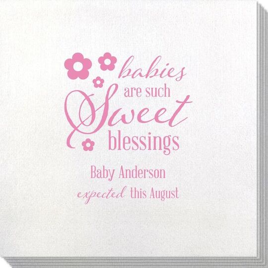 Sweet Blessings Bamboo Luxe Napkins