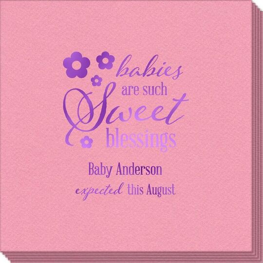 Sweet Blessings Linen Like Napkins