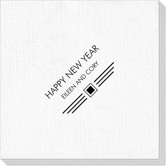 Modern Deco Scroll Deville Napkins
