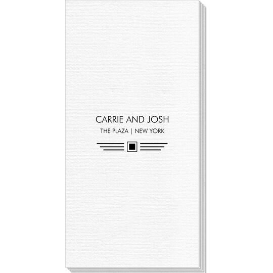 Modern Deco Scroll Deville Guest Towels