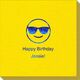 Sunglasses Emoji Linen Like Napkins Image 1 of 2
