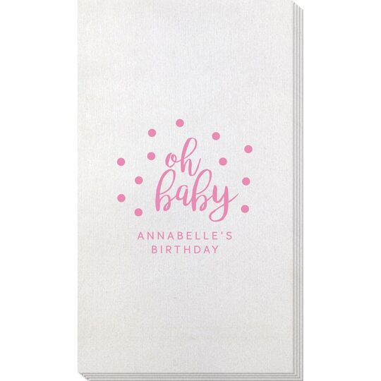 Confetti Dots Oh Baby Bamboo Luxe Guest Towels