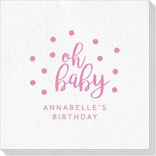 Confetti Dots Oh Baby Deville Napkins