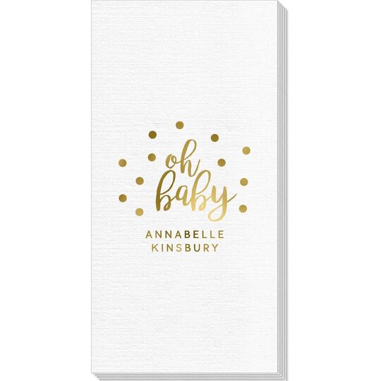 Confetti Dots Oh Baby Deville Guest Towels