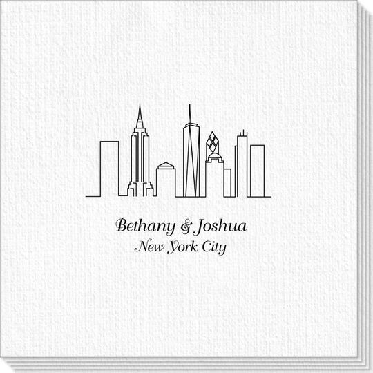 New York City Skyline Deville Napkins