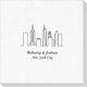 New York City Skyline Deville Napkins Image 1 of 2