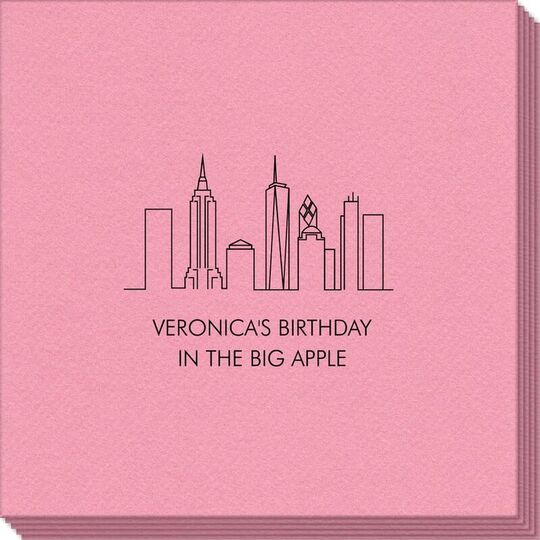 New York City Skyline Linen Like Napkins