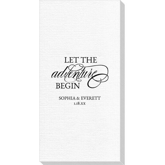 Let the Adventure Begin Deville Guest Towels