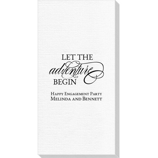 Let the Adventure Begin Deville Guest Towels