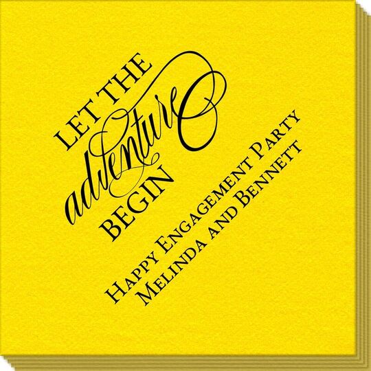 Let the Adventure Begin Linen Like Napkins