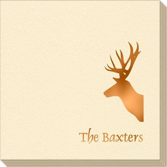 Deer Buck Linen Like Napkins