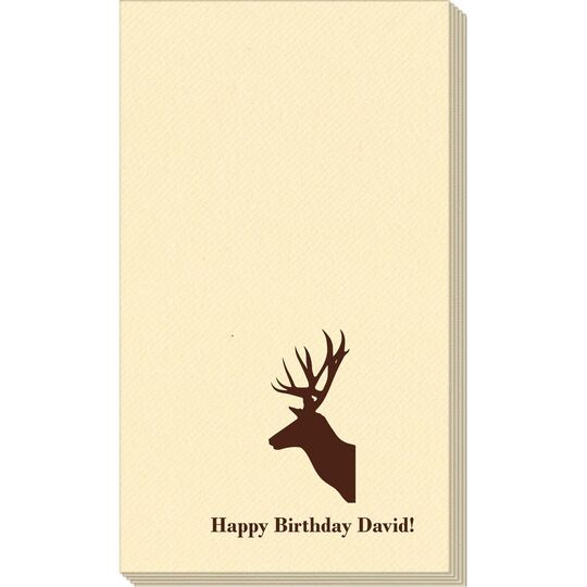 Deer Buck Linen Like Guest Towels