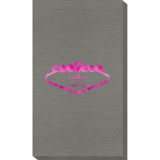 Welcome Marquee Bamboo Luxe Guest Towels