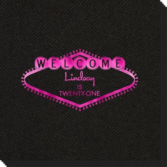 Welcome Marquee Linen Like Napkins